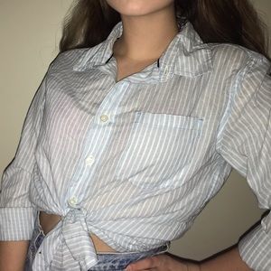 Button up Striped top